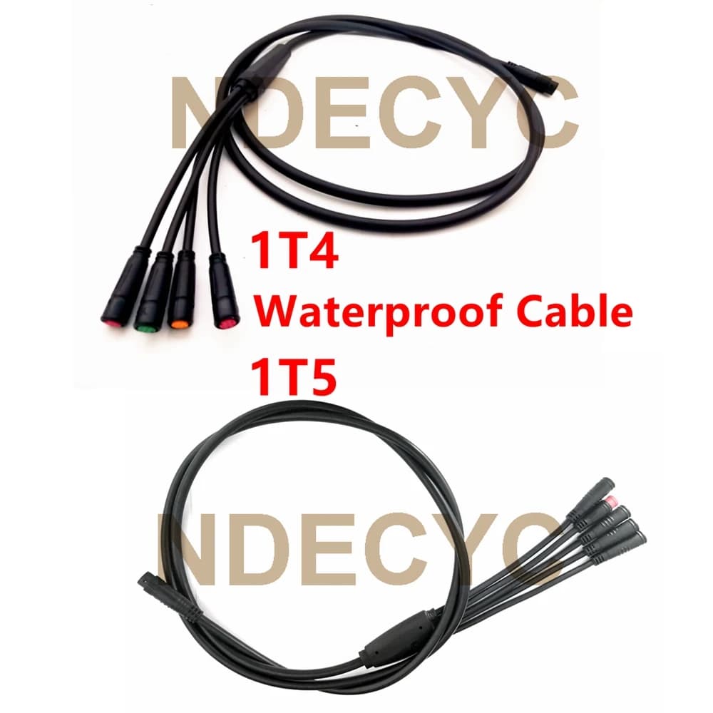 Câble étanche Julet 1T4 1T5 pour vélo électrique, rallonge 2, 3, 4, 5, 9 broches pour écran, contrôleur, feu stop, accélérateur, ligne de conversion
