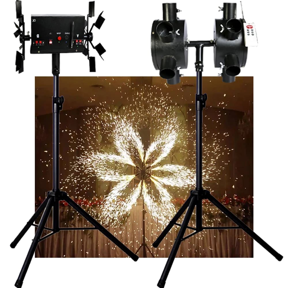 Support d'équipement d'éclairage de scène T1, Pyro froid, enquêter d'artifice de mariage, Pyrotechnie, Décoration de fête, Cérémonie Leon, Fiançailles FX
