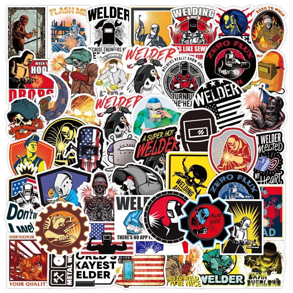 10/30/50 PIÈCES Mélange Soudeur Graffiti Autocollants BRICOLAGE Bagages À Roulettes Étanche BRICOLAGE Cool Dessin Animé Autocollant Jouets Cadeau