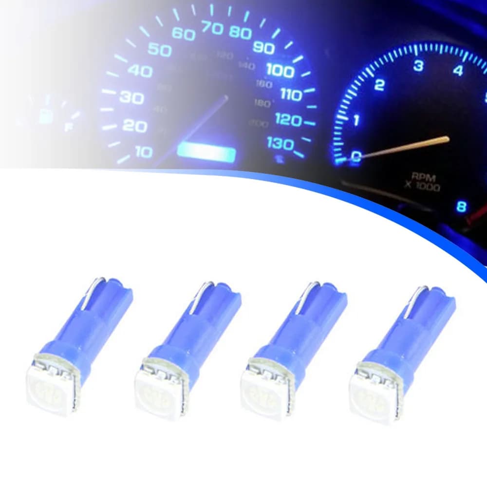 Ampoule Led T5 4P, tableau de bord intérieur, indicateur de réchauffement, affichage d'horloge à cale, lumière Radio cvc pour Peugeot 206 307 206 306 508