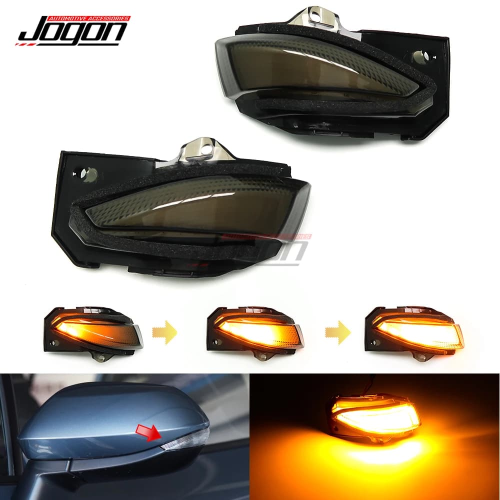 Clignotant dynamique à LED, indicateur séquentiel, lampe de rétroviseur latéral, ambre pour Toyota CorTrustdehors E210 2019 2020, 2 pièces