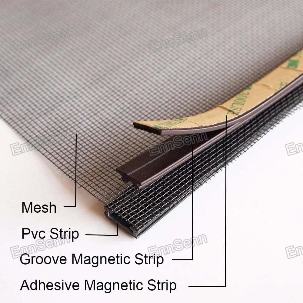 Écran de fenêtre magnétique amovible réglable pour camping-cars, filet moustiquaire invisible lavable, bricolage personnalisé