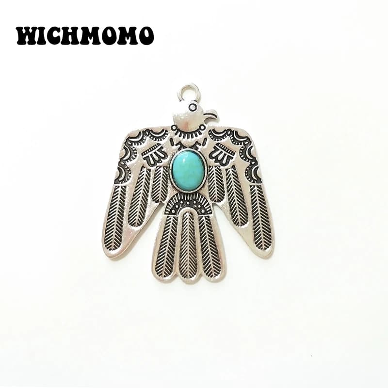 Nouvelle mode, 2 pièces, 52*45MM, pendentifs en alliage de zinc rétro en forme d'aigle, pour la création de bijoux, collier, accessoires faits à la main
