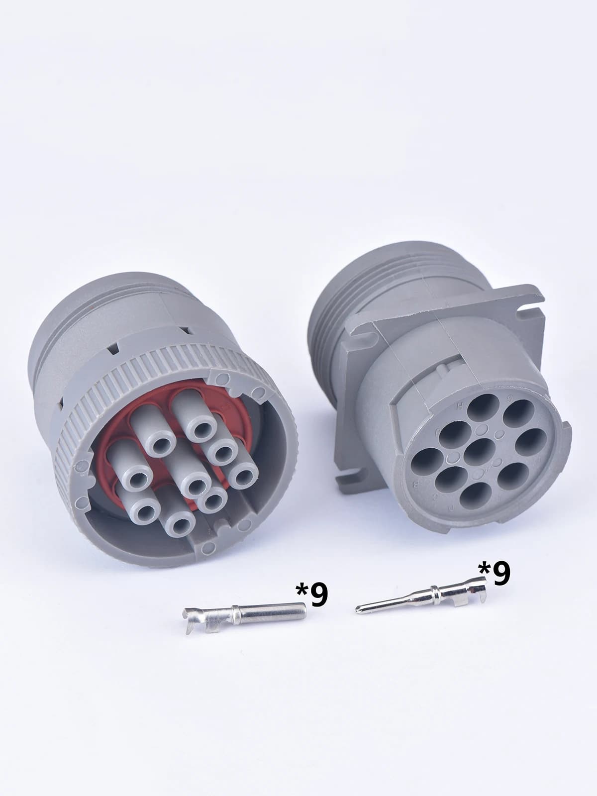 Connecteur automobile étanche gris à 9 broches, outil de diagnostic, fiche de faisceau circulaire HD16-9-96S HD10-9-96P pour la série Deutsch HD10