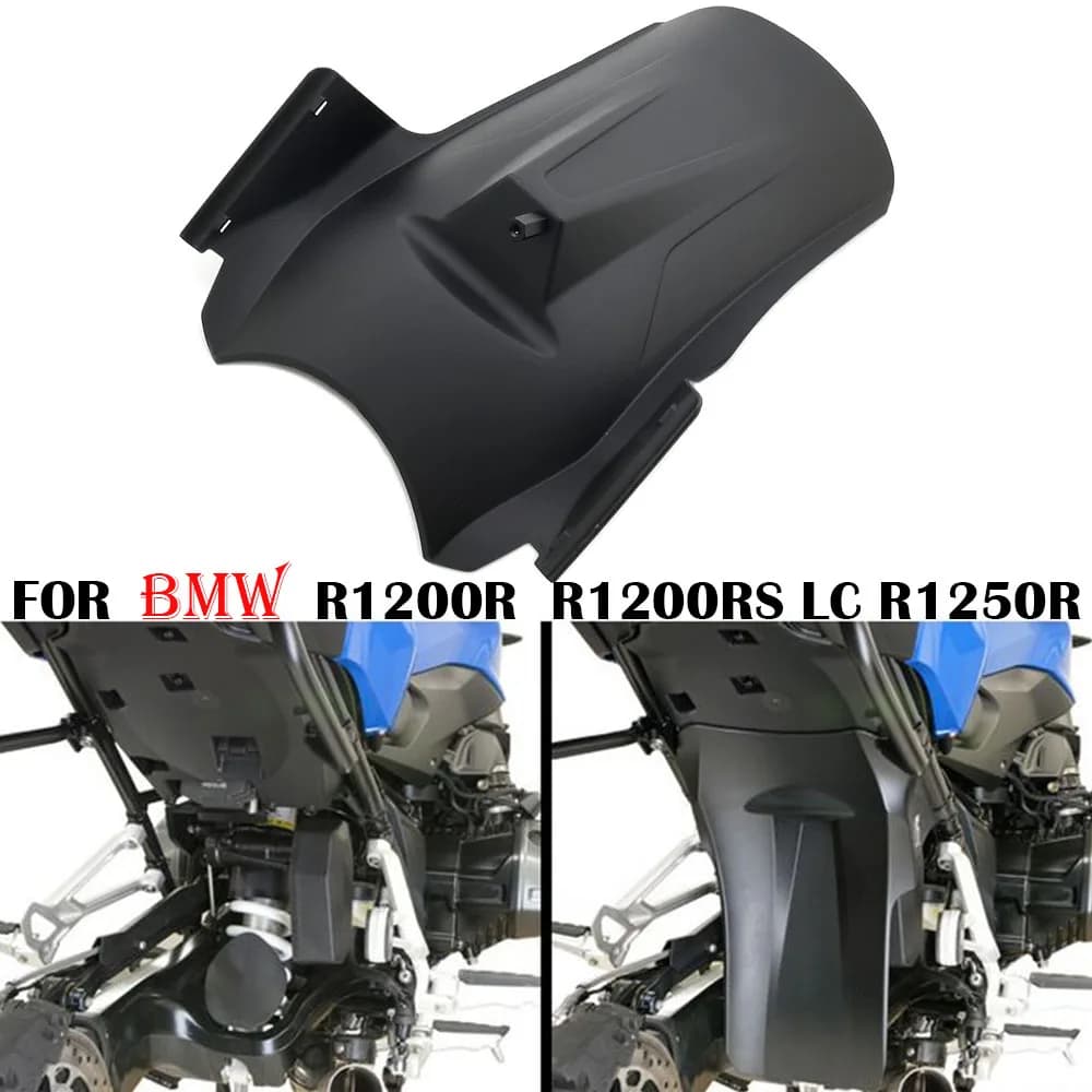 Garde-boue arrière de moto pour BMW R1200R R1200RS LC R1250R 2015 2016 2017 2018 2019 2020, plastique ABS noir