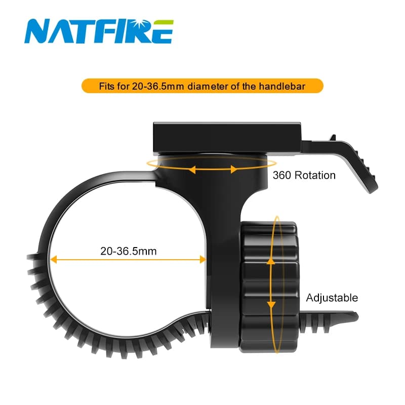 NATFIRE support de lumière de vélo support/support pour NB3 NP13 NP16 NKX6 NBC60 NKX8