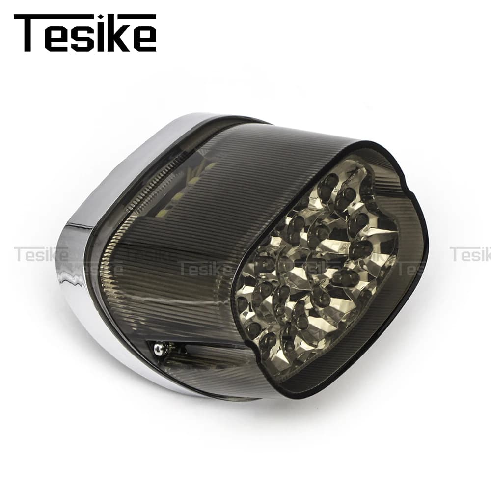 Feu arrière LED pour motos, feux Stop pour Harley XL 883 1200 Fat Boy Road King Street Glide Dyna