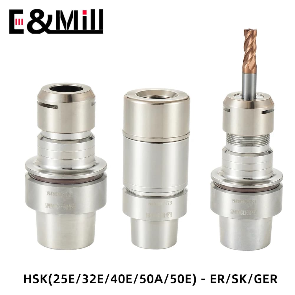 HSK25E HSK32E HSK40E HSK50E HSK50A ER11 ER16 ER20 ER25 SK10 SK16 porte-outil en acier inoxydable antirouille HSK ER SK porte-outil