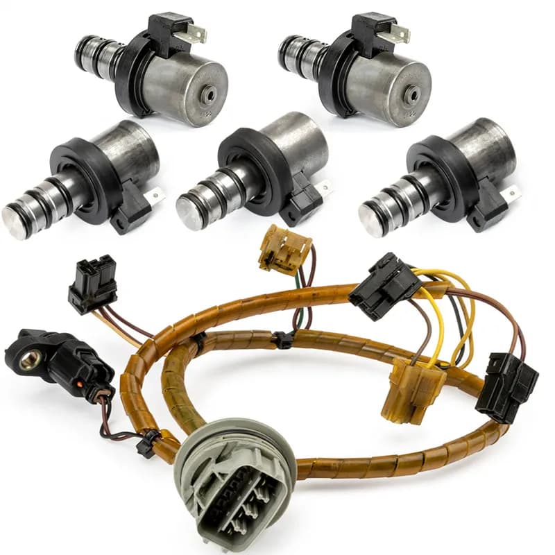 Kit solénoïde de changement de vitesse de Transmission, 5 pièces, F4A41 F4A42 F4A51 F5A51 V4A51 R4A41 avec ligne pour Mitsubishi pour Hyundai pour Kia 46313 – 339051