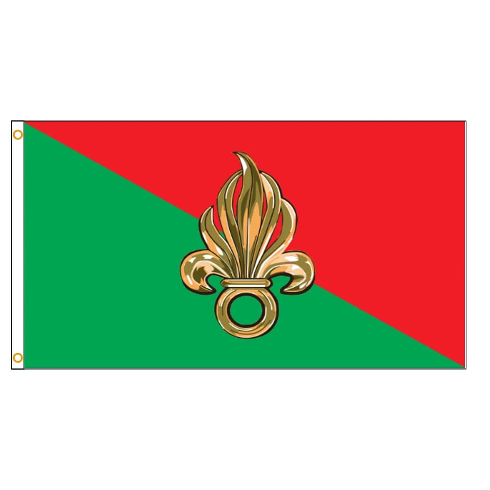 Drapeau de la Légion étrangère française, 90x150cm, 3x5 pieds, pour bannière FFL de l'armée française