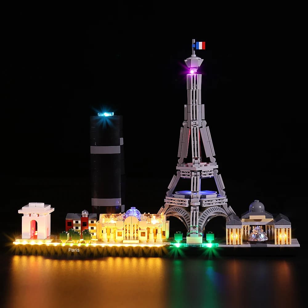 Kit d'éclairage LED Vonado pour kit d'éclairage de collection Skyline Architecture Paris 21044, non inclus du bloc de construction
