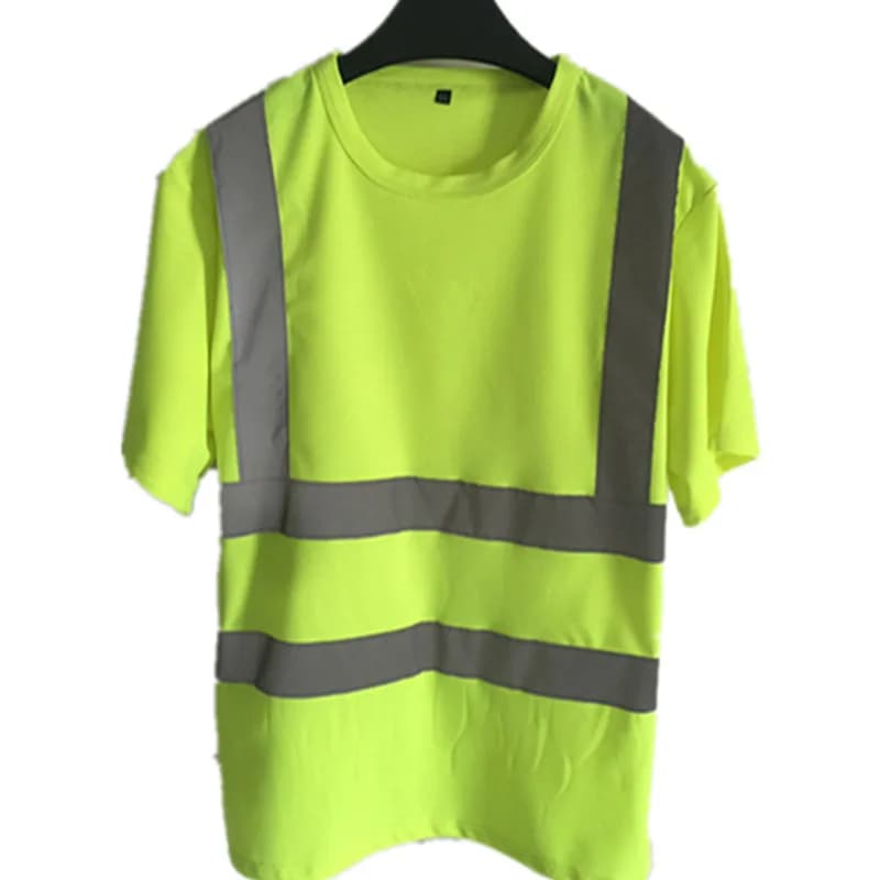T-shirt réfléchissant d'été grande taille, Construction de bâtiments, assainissement de route, vêtements de sécurité, tissu à séchage rapide