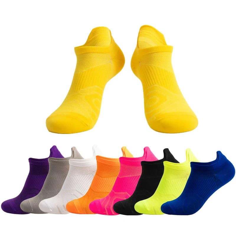 Chaussettes de sport pour hommes et femmes, respirantes, antidérapantes, pour la course à pied, le basketball, le cyclisme, la marche, en coton, athlétiques, anti-transpiration.
