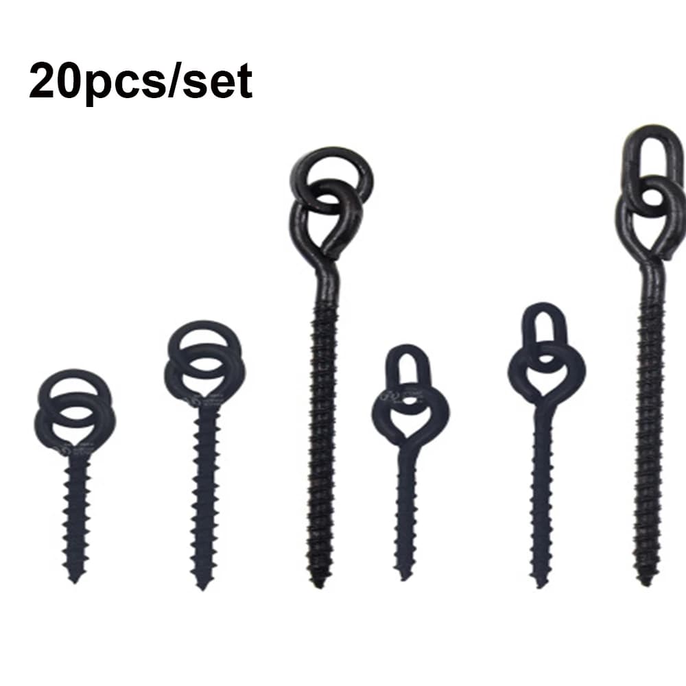 Accessoires de pêche à la carpe, vis d'appât avec Zig Chod ronnie, anneaux pop-up, terminal, 20 pièces