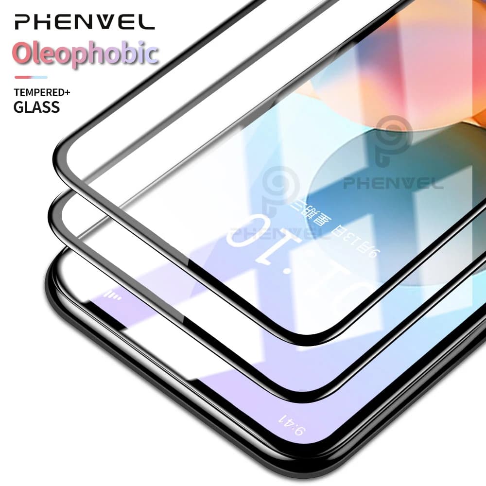 Protecteur d'écran pour Xiaomi, en verre trempé, oléophobe, pour Redmi Note 10S 10 5G