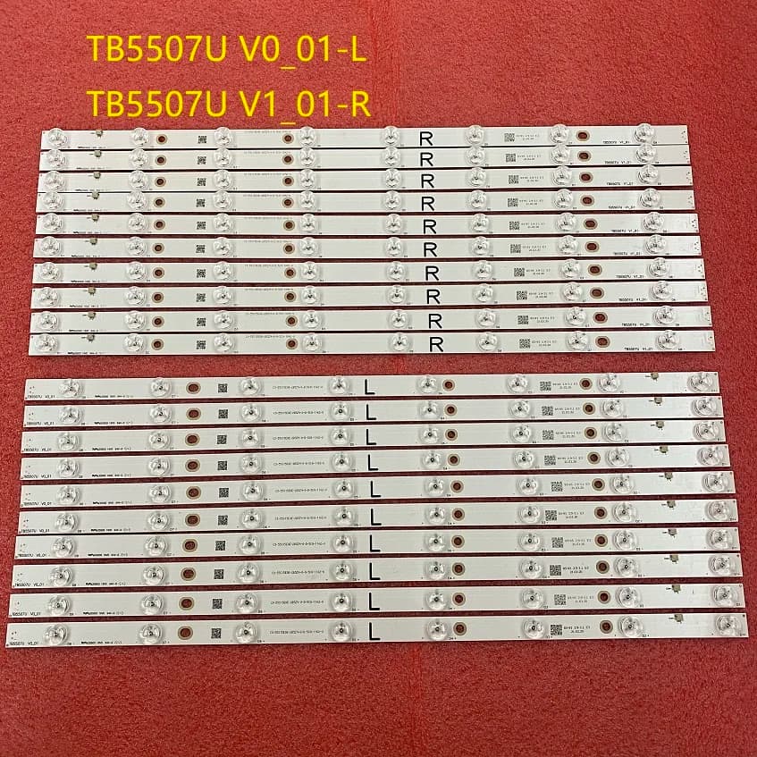 Bande de rétroéclairage LED, 20 pièces/ensemble, pour Panasonic TX-55CXT756 TX-55CX700B TH-55CX700H TX-55CX750E TB5507U V0_01 V1