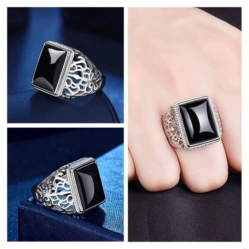 Bague tendance en argent 2021 pour hommes, bijoux Cool, fleur creuse, accessoire de mariage avec pierres, 925