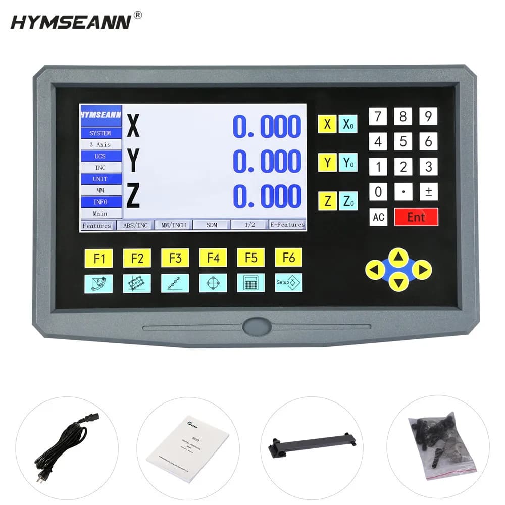 19 langues grand LCD DRO HS800-3 3 axes affichage de lecture numérique TTL AC110V/220V pour tour moulin échelle linéaire encodeur règle de traçage