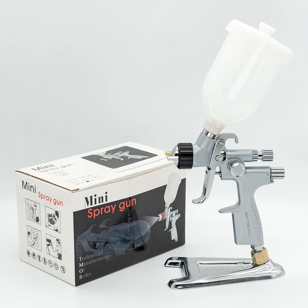 MINI pistolet de pulvérisation de peinture professionnel HVLP, buse de 1.0mm, tasse de 250ml, aérographe pour peinture, aérographe de voiture, pistolet pneumatique