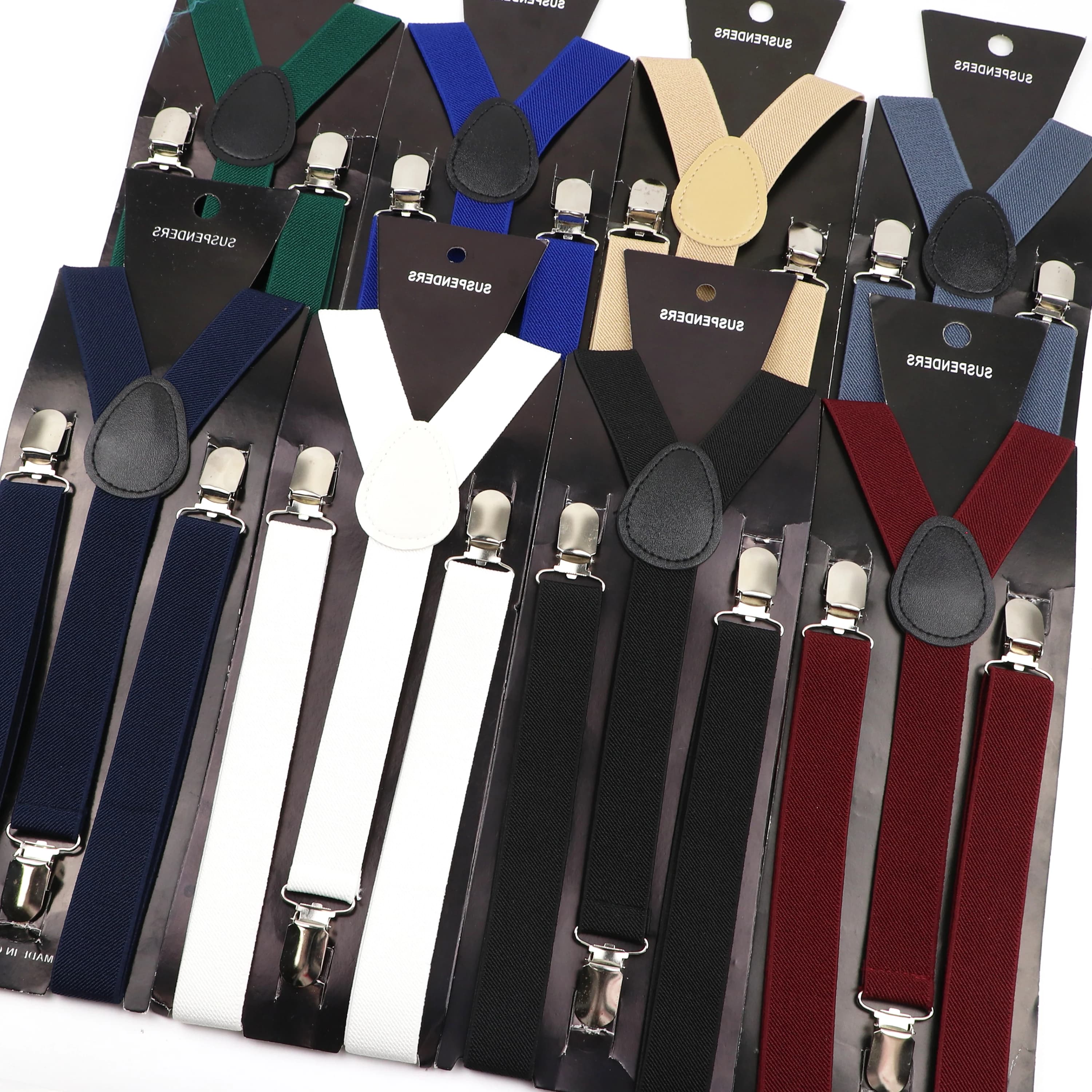 Bretelles réglables couleur bonbon, en cuir élastique, dos en Y, pour hommes, femmes, enfants, pantalons, chemise, jupe de fille, accessoires, nouvelle collection