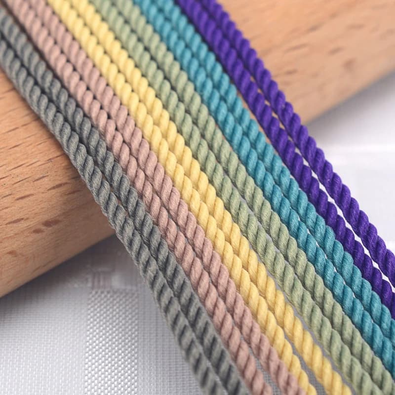 Rare 1-3mm fil de soie milan cordon tressé 49 couleurs bijoux à bricoler soi-même accessoires ficelle perles fils artisanat corde