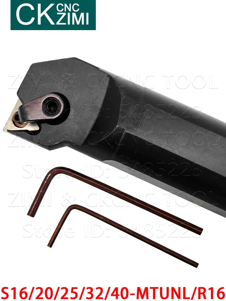 Porte-outil de tournage interne S16Q S20R S25S S32T S40T MTUNL16 mtunmr16, outils d'alésage, tour CNC pour Inserts de tournage TNMG 1604