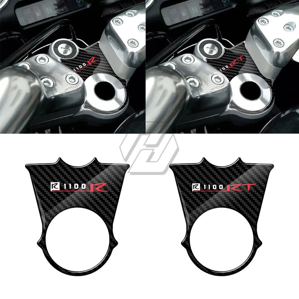 Pour BMW R1100R ('94-'96) / R1100RT ('96-'01) 3D, aspect carbone, Triple protection