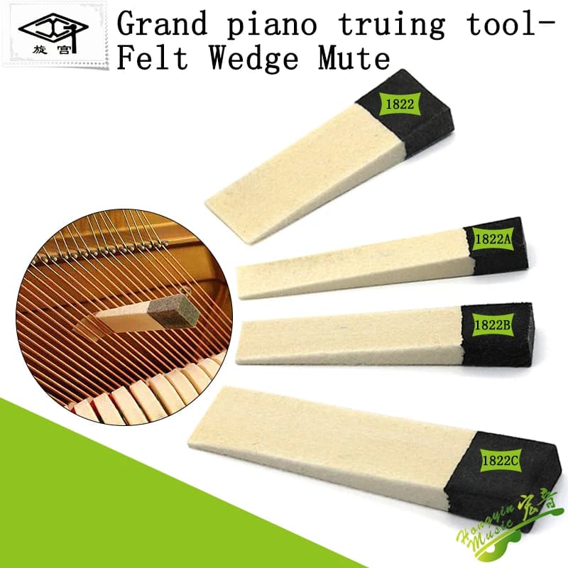 Outils de réglage et d'entretien de piano pour feutre d'atténuation de son de piano 9054, bloc de feutre de laine horizontal 1822 pour atténuation de son de piano, accessoires de piano