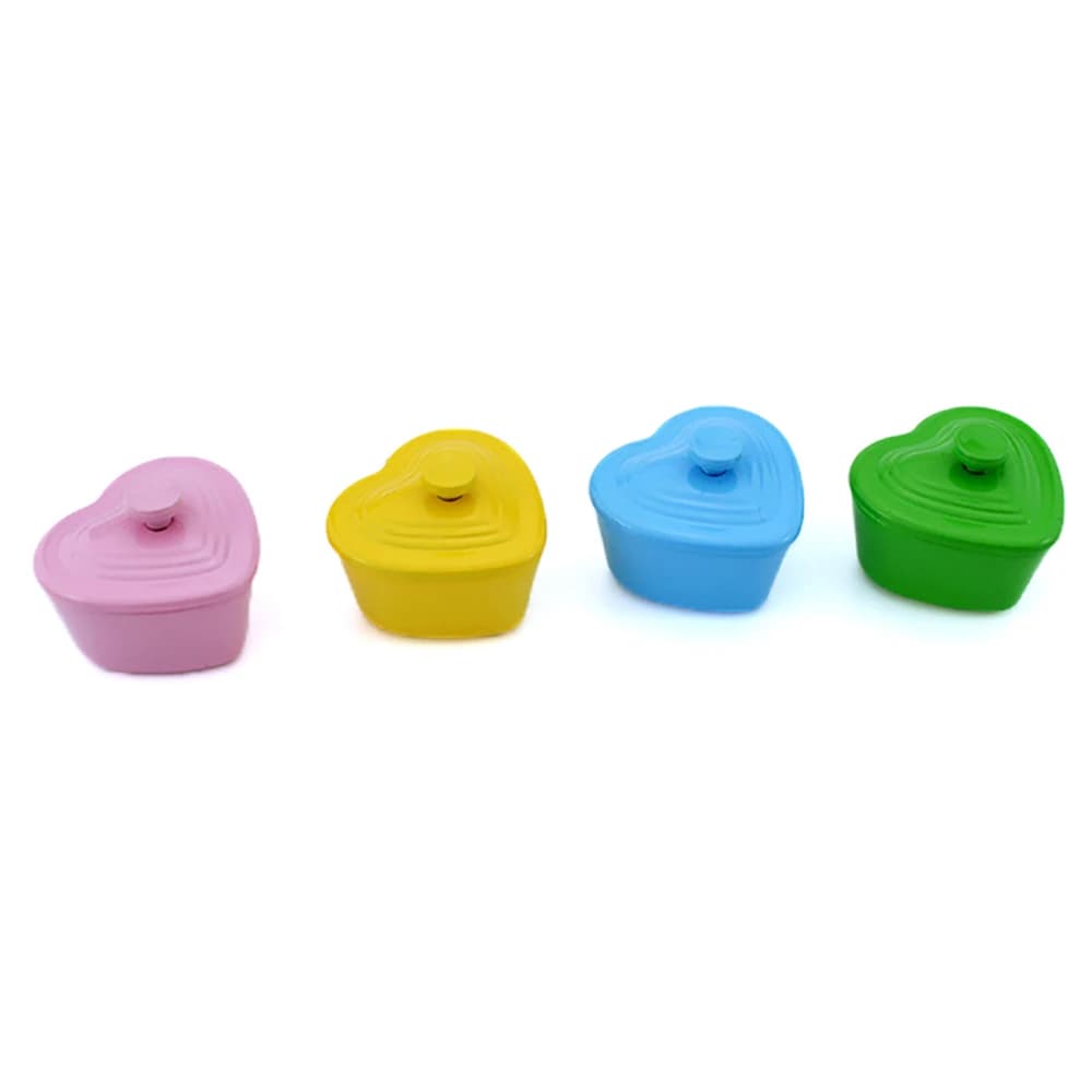 Accessoires miniatures pour maison de poupée, Mini boîte de rangement en forme de cœur, modèle pour décoration de maison de poupée ob11, 1/12