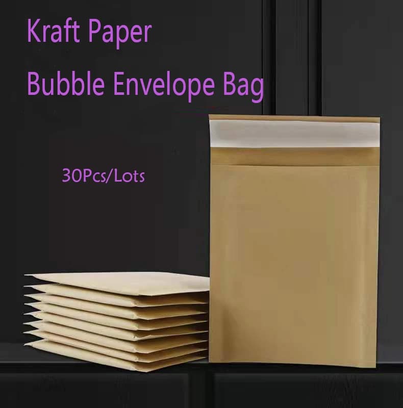 TANKraft-Enveloppes à bulles en papier, 30 pièces/miti12, sacs antichoc, enveloppe d'expédition rembourrée avec sac d'expédition à bulles