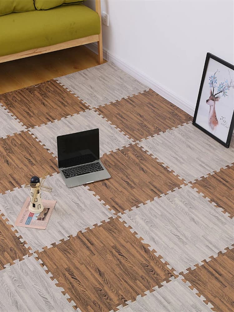 Tapis de sol moderne en mousse pour chambre à coucher, nouveau puzzle Mars en bois, polymère, jeu d'épissage, épais et doux, salon pour enfants, 1 pièce