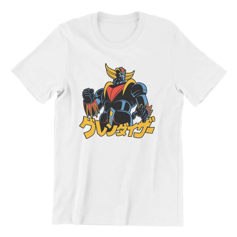 T-shirt Classique à Col Ras du Cou, Grande Taille, avec Dessin Animé de Goldrake et Grendizer, 148, Style Harajuku