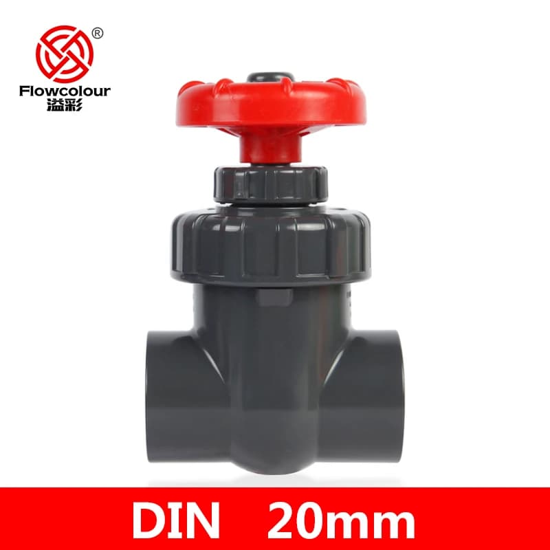 Flowcolour-Valve de porte en PVC, 20mm, tube de poisson précieux, joint d'irrigation de jardin, raccords adaptateurs de conduite d'eau