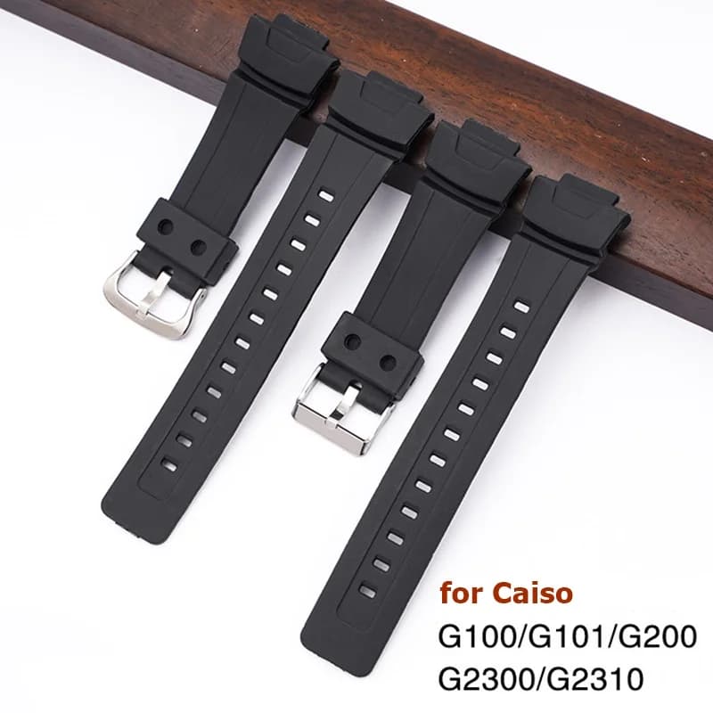 Bracelet de montre en résine pour Casio G Shock G100 G-200/G-101/G-2310/G-2300 GW-2300 GW-2310, bracelet de plongée Sport pour hommes et femmes