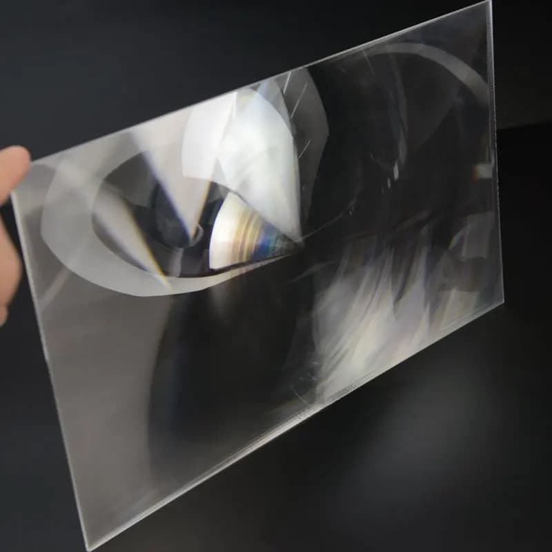 Lentille de Fresnel solaire pour projecteur optique 400x320mm, longueur focale PMMA 500mm, loupe d'avion pour projecteur, lentille de concentrateur solaire