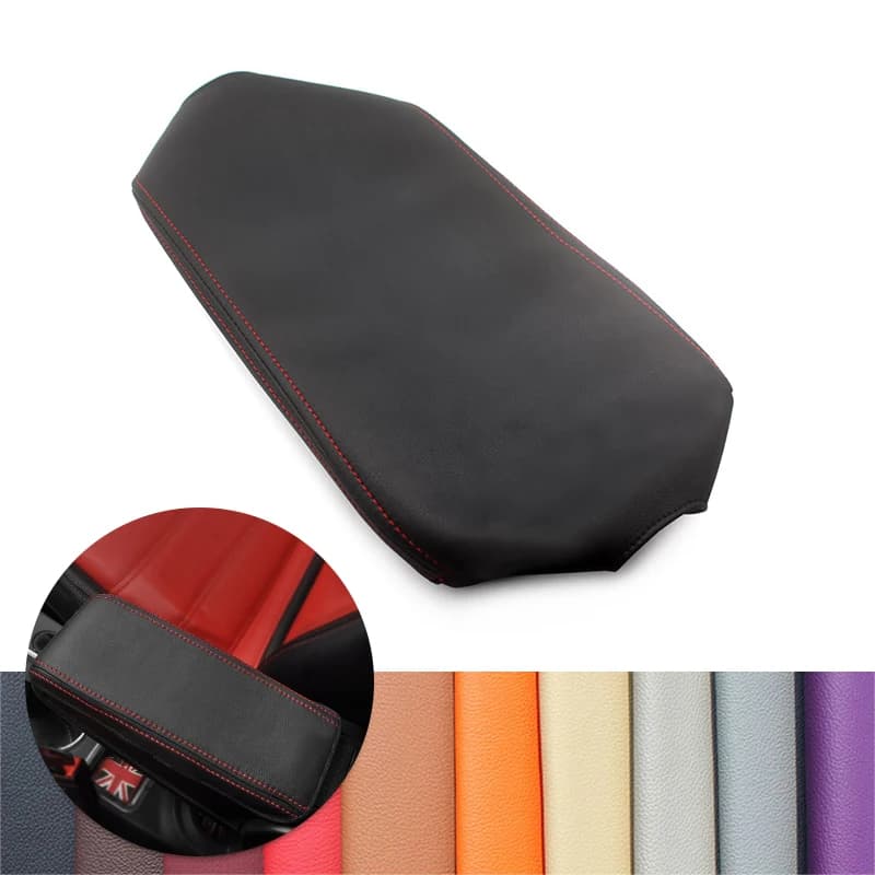 Boîte d'accoudoir de commande centrale, couvercle en cuir microfibre, Type bande élastique, pour VW Beetle 2013 2014 2015 2016 2017 2018