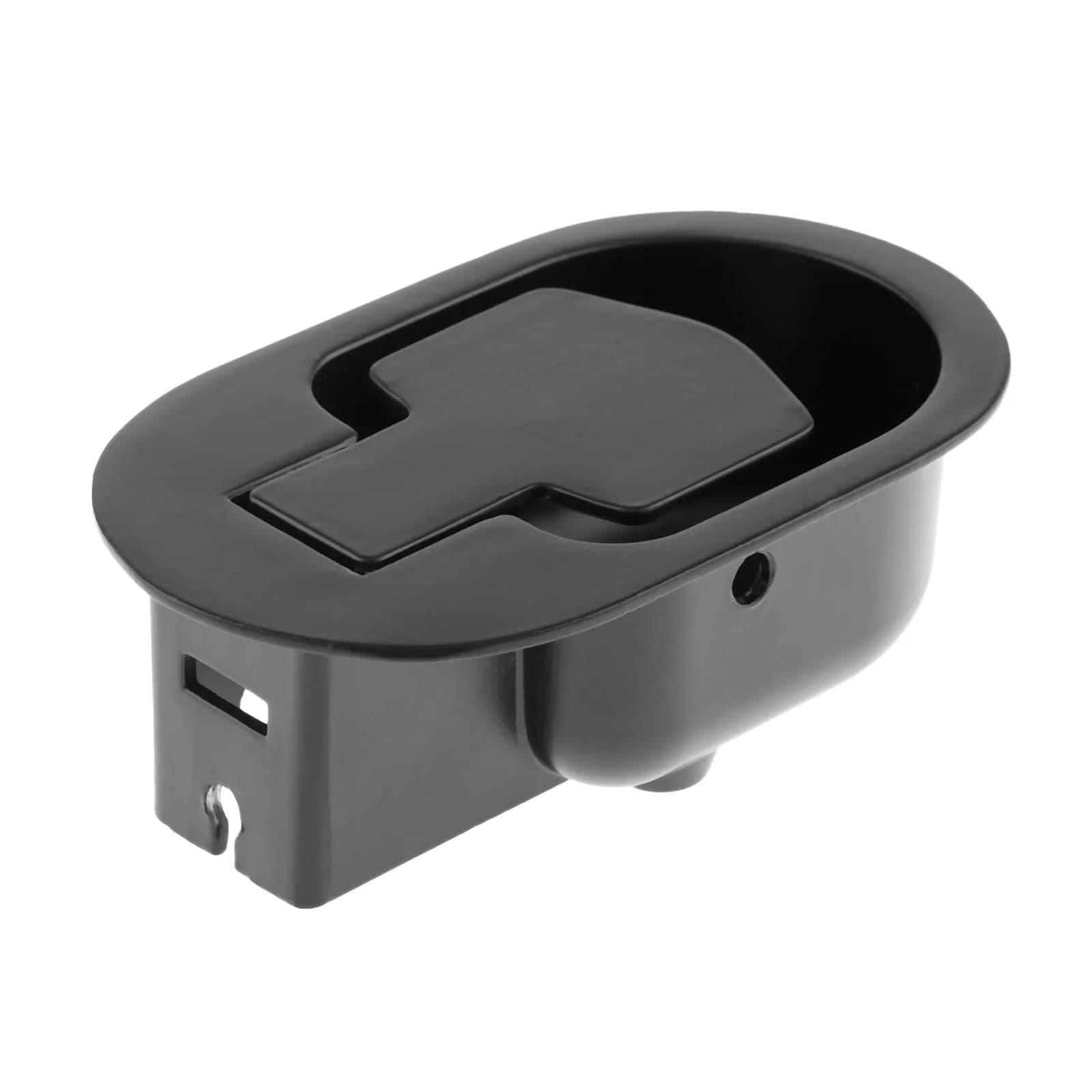 Poignée de canapé inclinable en alliage d'aluminium, accessoire de meuble noir