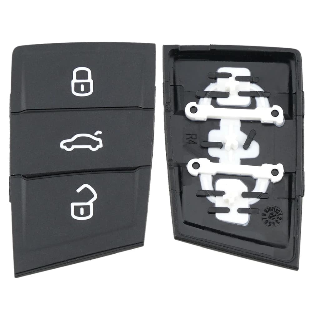 Porte-clés de voiture de remplacement à 3 boutons, en caoutchouc, pour Golf 7 4 5 Mk4 6 Skoda Octavia Seat Leon Ibiza, nouveau