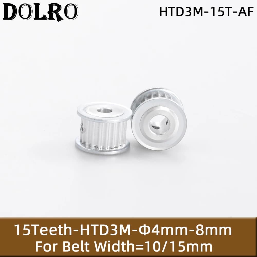 Périphérique de poulie de synchronisation HTD 3M, 15 dents, alésage de 4, 5, 4, 6/6mm pour largeur 10mm, courroie synaville 3M, poulie à courroie HTD3M, engrenage de roue 15 dents, 15 T