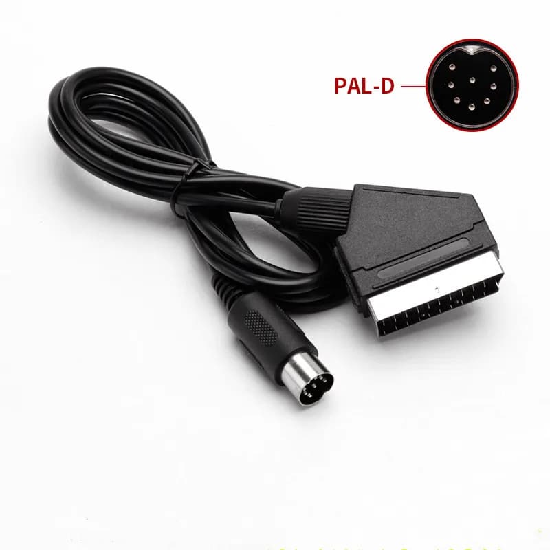 Pal V-Pin RGB AV TV câble plomb péritel pour système maître Sega Mega Drive 1