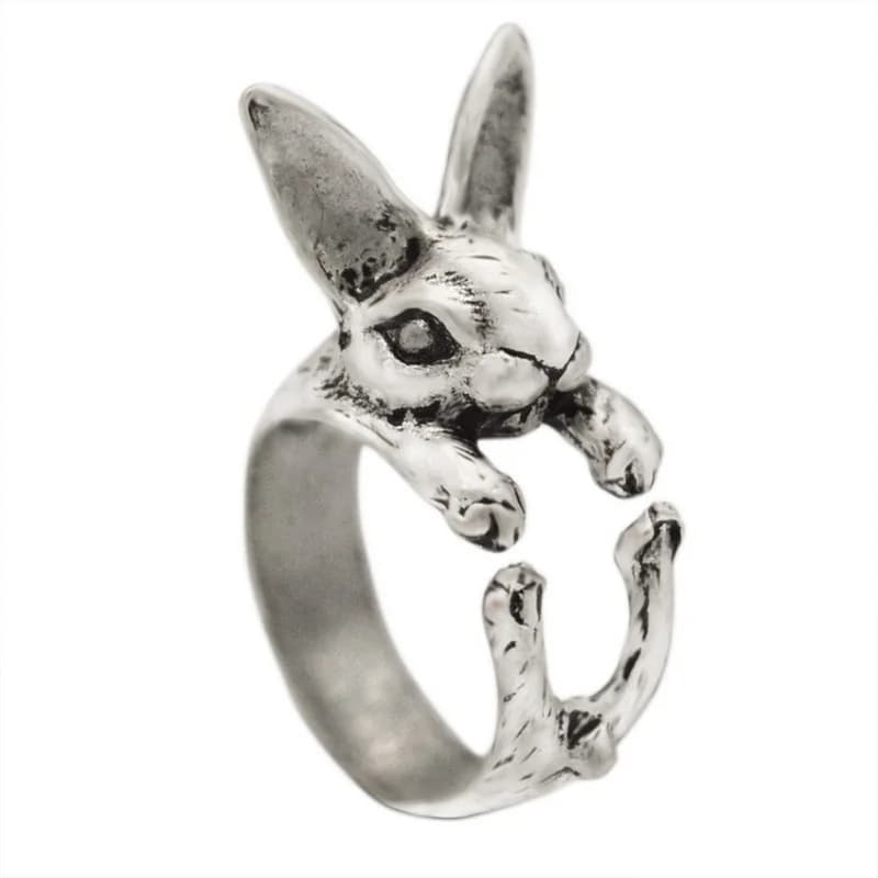 Bagues de phalange vintage chic pour femmes, motifs animaux (lapin, grenouille, chat, pieuvre), style gothique punk, ajustables, bijoux de mode