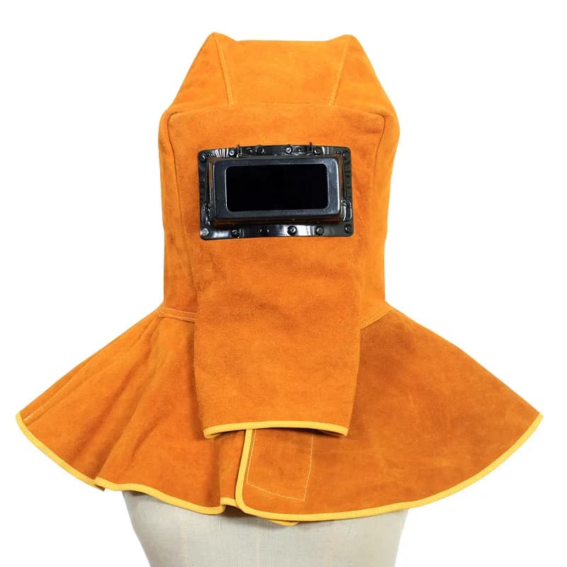Casque de Soudeur en Cuir de Vache, Protection des Yeux, Coque Montée sur la Tête de Rotterdam, Meulage, 15 à 65 Périphérique Tig
