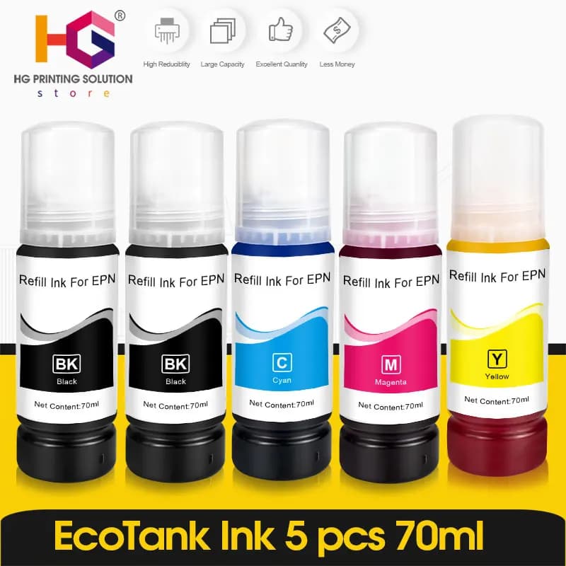 Recharge d'encre à colorant 104 522 103, pour Epson EcoTank ET-2710 ET-2711 ET2712 ET2714 ET-2720 ET-2726 ET-4700, jet d'encre pour imprimante EcoTank