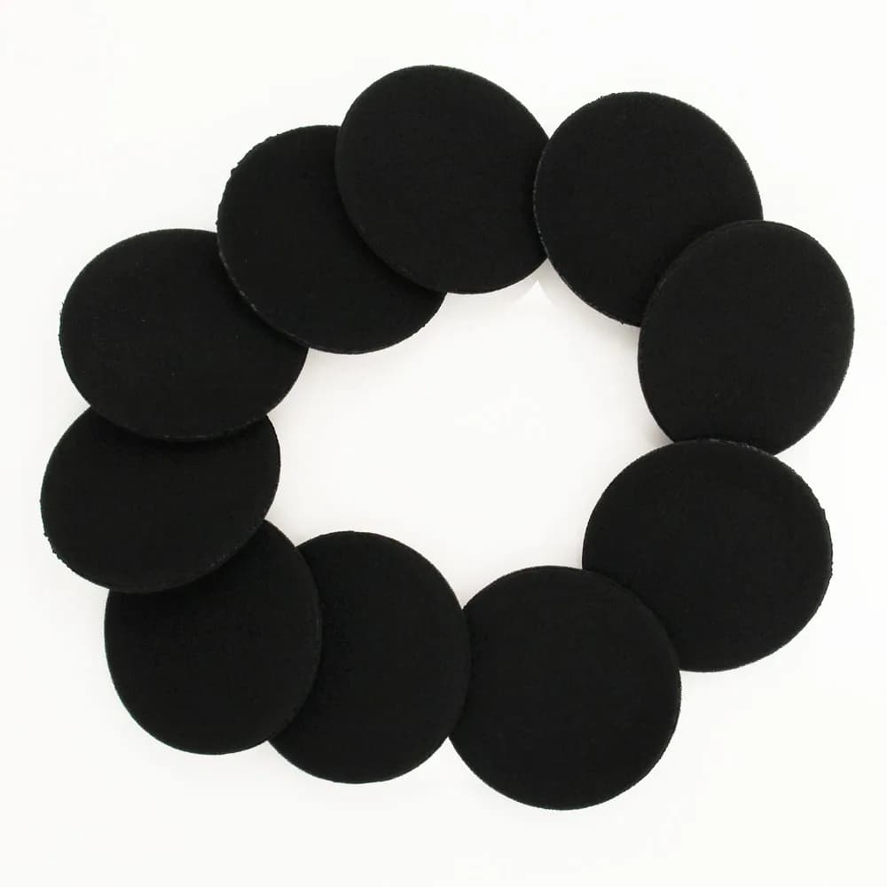 Coussinets d'oreille en mousse éponge, housse de coussins d'oreille pour sauna, téléphone, casque, 35mm, 40mm, 45mm, 50mm, 55mm, 60mm, 65mm, 10 pièces