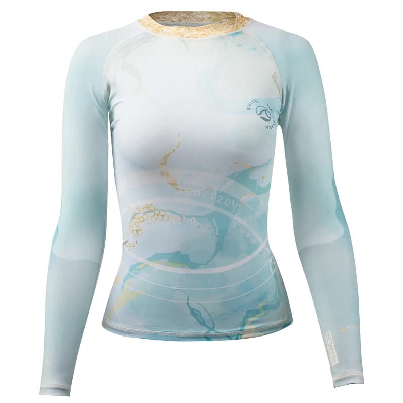 Aux- june-Maillot de bain à manches longues pour femme, protection solaire, pantalon de plongée, fendu, surf, imbibé, flottant
