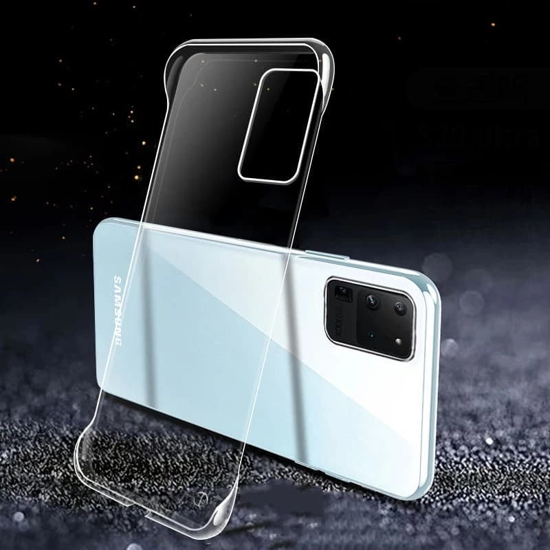 Coque de téléphone rigide transparente, étui fin sans bordure pour Samsung Galaxy S24 S23 S22 S20/S21FE S10 S20 S21 S9 Plus Note20 10 Plus