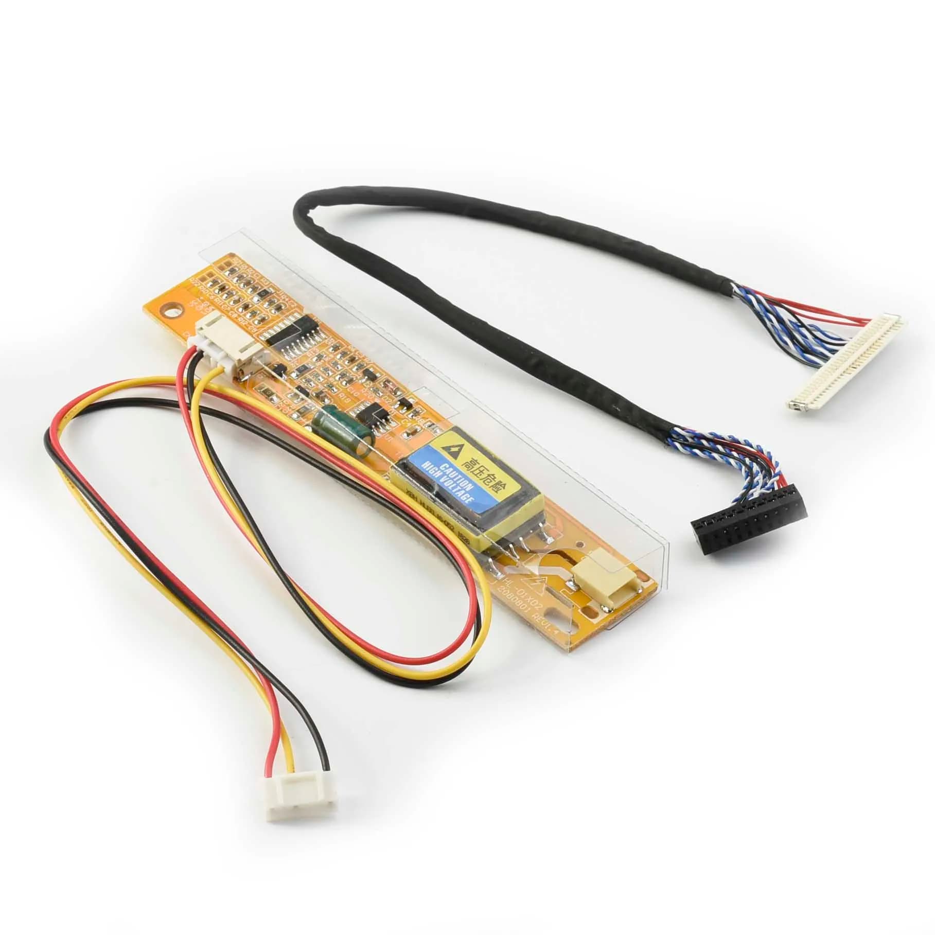 Câble Sicile kit 30pin 1ch 6bit LVDS câble 25cm + 1pcs ccfl Sicile pour LCD réparation d'ordinateur FIX-30P-D6 pour 15.4 "LTN154AT01