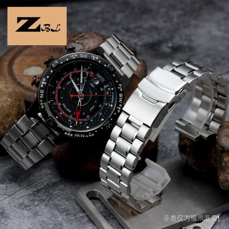 Pour TIMEX T2N720 T2N721 TW2R55500 T2N721 T2N739 série bracelet de montre pour hommes 24*16mm accessoires de bracelet de montre en acier inoxydable