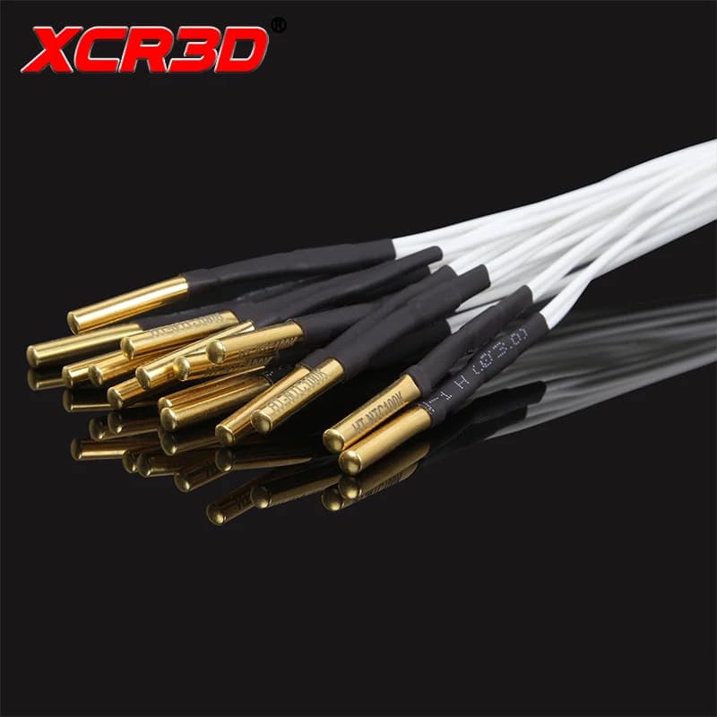 Imprimante 3D pièces 3d HT-100K capteur de température à thermistance ntc 100K Ohm NTC 3950 avec câble pour Filament haute température 1/2M