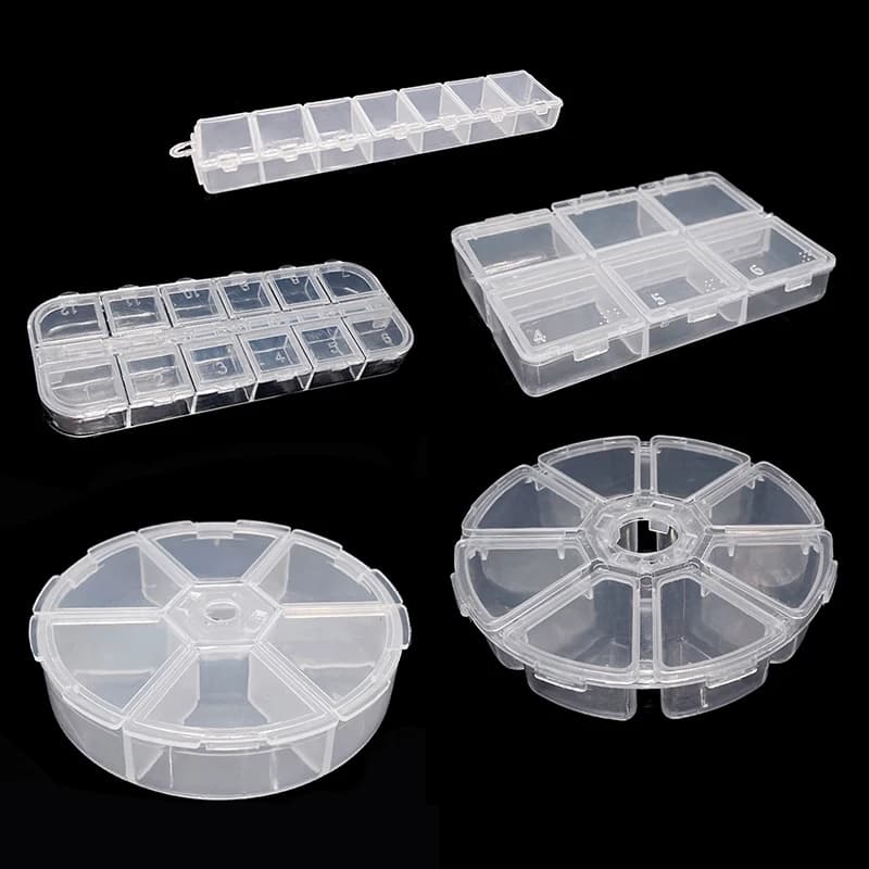 1Pc 6/8/10 grille en plastique pilule médecine support de la boîte organisateur de stockage conteneur étui Portable étanche petite médecine emballage 040